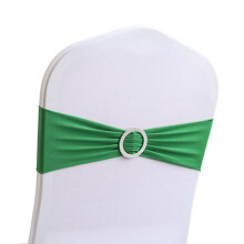 50PCS Elastic Chair Knot Wedding Decoration Buckle Sashes Back Cover Hotel Home Elegant Modern Ribbon Decors,E