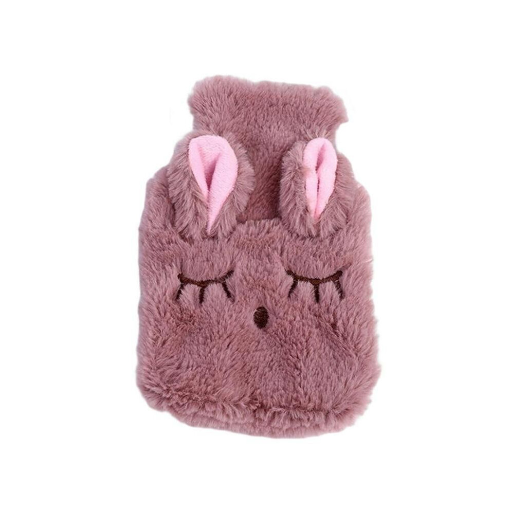 Winter Hot Water Bottle PVCPlush Shoulder Hand Warmer Heat Pack Reusable Heating Bag Household Thermal Sack AccessoriesC