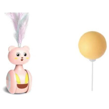 Juguete para Gatos, Vaso, Columpio, Juguetes para Gatos, Coche de Equilibrio Divertido, Juguete Interactivo para Gatitos con Bola de Plumas, Juguete