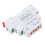 Adjustable Delay Timer Relay AC230V Dual Function Mode LED Status Indicator Flame Retardant ABS Housing35mm DIN Rail Compatible Long Range Timing 7