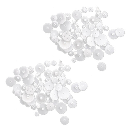 Different Styles White Plastic Gear Set 116 Pcs for RC Toys