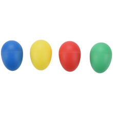 24Pcs Plastik Eierschüttler Set mit 4 Verschiedenen Farben, Percussion Musical Ei Maracas Kind Kinder Spielzeug