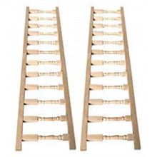 2X 1:12 Dollhouse Miniature Furniture Fence Handrail House Fence Decoration Accessories