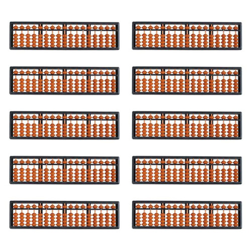 10X Plastic Abacus Arithmetic Abacus Kids Calculation Tool 17 Digits