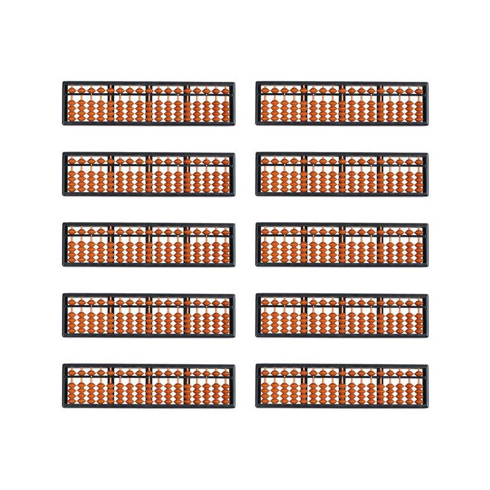 10X Plastic Abacus Arithmetic Abacus Kids Calculation Tool 17 Digits 6032262457265