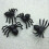 100X Plastic Black Spider Trick Toy Halloween Haunted House Prop Decor 6
