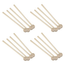 8 Pair Wood Mallets Percussion Sticks for Chime, Xylophone, Wood Block, Glockenspiel and Bells