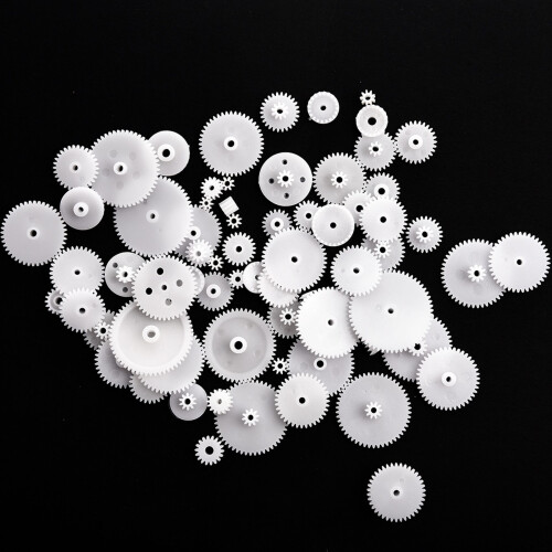 Different Styles White Plastic Gear Set 174 Pcs for RC Toys 1