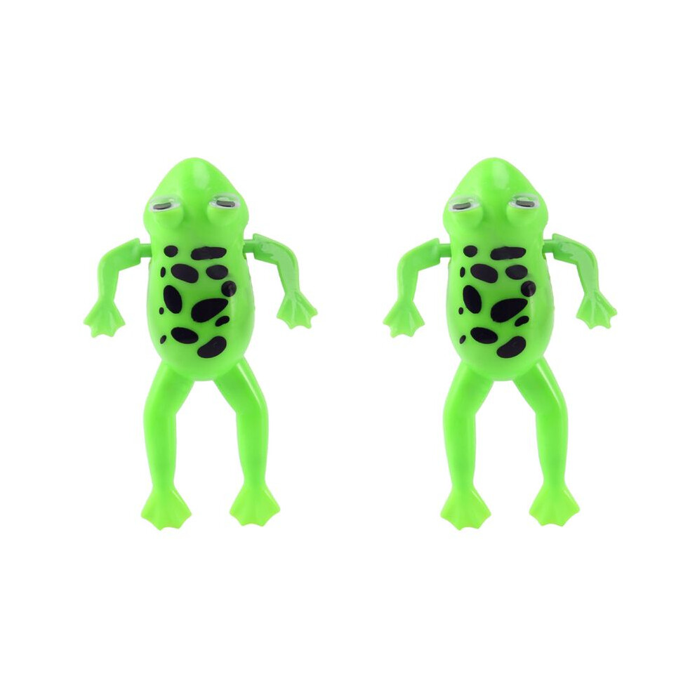 Semoic 2X Swimming Frog Pool Bath Cute Toy Wind- Swim Frogs Kids Toy 1 Green/Yellow