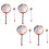 4X Kids Percussion Lollipop Drum, 6 Zoll 1