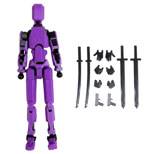 Multi-Jointed Movable Robot 3D Printed Mannequin Dummy Action Figures Game Kid Adult Decompression Tools,