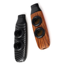 Double Hole Design Kazoo Double Membrane Kazoo Accompaniment Ukulele Guitar Violin Portable Musical Instrument-B