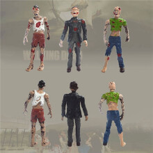 12Pcs/Lot 10CM the Walking Dead Zombie Action Figures Toys Movie Characters Action Zombie Figures Kids Toy