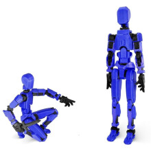 Fun 13 Action Figure 3D Printed Multi-Jointed Movable T13 Action Figure,Unique 13 Action Figure Decorative Dummy,E