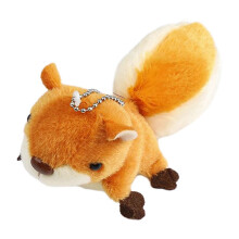 A Cute Squirrel Plush Toy Doll Pendant Decoration Keychain Keyring Backpack Oversized Tail Squirrel Birthday Gift