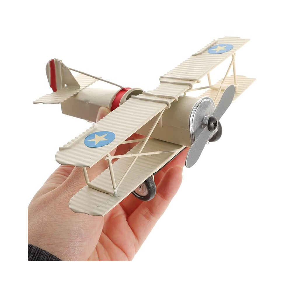 Airplane Model Ornament Metal Figurine Plane Airplane Toy Wooden Plane Model Kits For Adults Airplane Topper Outdoor Wella Elements