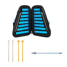 16 Key Aluminum Plate Xylophone Children Double Row Hand Knocking Piano Portable Enlightenment Percussion Instrument