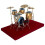 Miniature Jazz Drum Kit Model  Drum Cymbal Musical Instrument Model 5