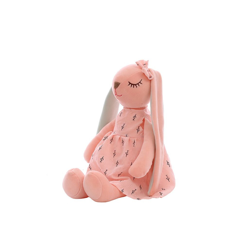 A Plush Bunny Rabbit, 17.7 In Doll Rabbit Stuffed Animal Huggable Rabbit Christmas Easter Girls' Gift Room Decorations 6032592012431
