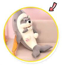 Weiches Sharkdog-Plüschtier, Niedliches Plüschtier, Umarmende Puppe, Plüschkissen, Sharkdog-Stofftier
