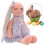 A Coelhinho de PelúCia, 17,7 Polegadas Boneca Coelho de PelúCia Coelho AbraçáVel Natal PáScoa DecoraçõEs de Quarto de Presente para Meninas 3