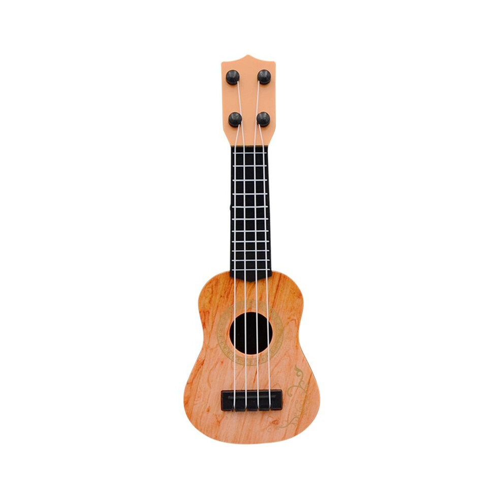 Yellow Kids Classical Ukulele Guitar Toy Early Education Small Guitar Party Supplies Adjustable