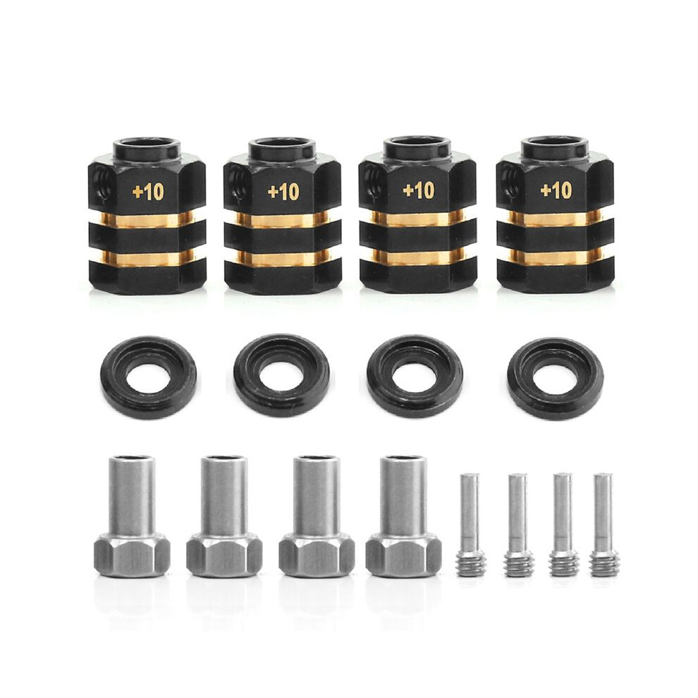 Rc Brass Spacers Wheel Hex Hub Extenders For Trx4 Trx6 Wheels Extension Hex Drive Adapter(+10Mm Thickness) 6032657350232