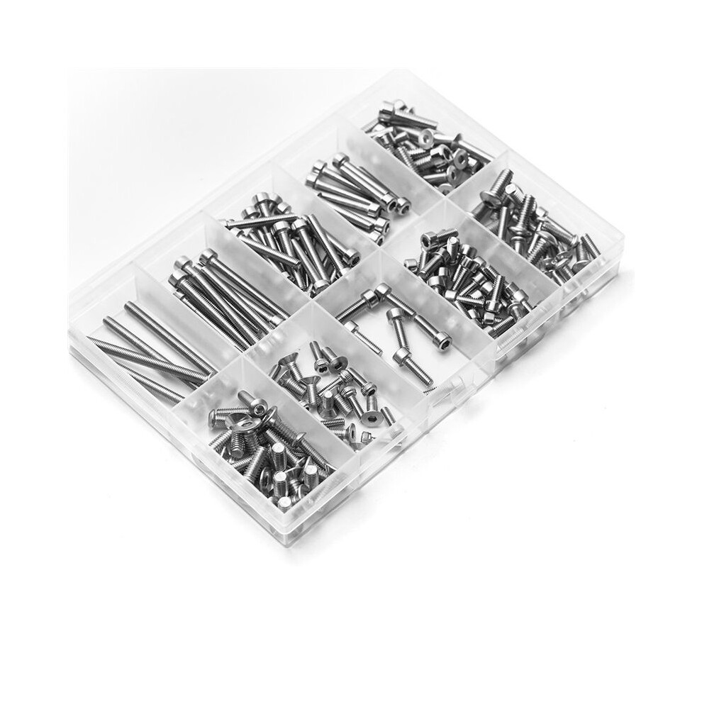 Saudism 180Pcs Rc Truck Accessories Screw Kit For Slash 4X4 Short Course Truck Rustler Axial Hpi Arrma Redcat