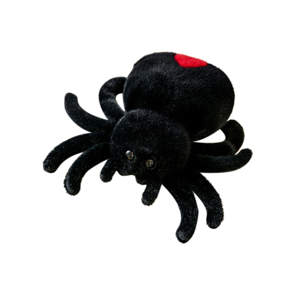 Simulation Spider Jumping Spider Doll Crawling Pet Doll Plush Cute Reptile Plush Toy Super Cute Black 4713575308889