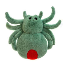 Simulation Spider Jumping Spider Doll Crawling Pet Doll Plush Cute Reptile Plush Toy Super Cute Green