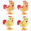 4Pack Easter Jumping Wind  Plush Toys for Toddlers Kids,Hopping for Easter Rooster 1