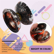 Unresponsive Yoyo,Professional Yoyo for Kids,Aluminum Beginner Yo-Yos for Yoyo Players with 10 Yo Yo String