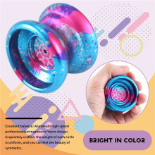 Unresponsive Yoyo,Professional Yoyo for Kids,Aluminum Beginner Yo-Yos for Yoyos Players with 10 Yo Yo Strings