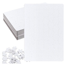 20 Sets Blanko-Sublimations-A4-Puzzle mit 120 Teilen DIY-HeißPress-Transfer-Puzzle, Perlenpuzzle, Blanko-Puzzle