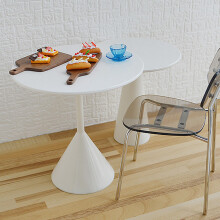 2 STÜCKE 1/6 MaßStab Miniatur Puppen Haus Tee Tisch MöBel für Barbies Blyth Puppen Haus Dekoration ZubehöR Teile Schwarz