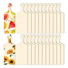 Smooth Surface Durable Wooden DIY Chopping Board Kitchen Decoration Kitchen Tools 12Pack