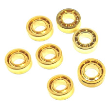 8 Pezzi nel Acciaio Placcato Oro R188 KK Cuscinetti Reattivi Alla Velocità R188 Scanalatura un U per Modelli Yoyos