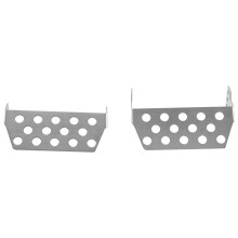 Stainless Steel Chassis Armor Axle Protector Skid Plate with ESC Reset for 1/10 RC Crawler TRX4 Upgrade Parts
