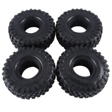 4PCS 120MM 1.9In Rubber Rock Tyres Wheel Tires for 1: 10 RC Crawler Car Axial SCX10 90046 AXI03007 TRX4 Redcat Gen8