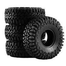 4PCS 110mm 1.9In Rubber Rock Banden Wielbanden Voor 1: 10 RC Crawler Auto Axiaal SCX10 90046 AXI03007 TRX4 Redcat Gen8
