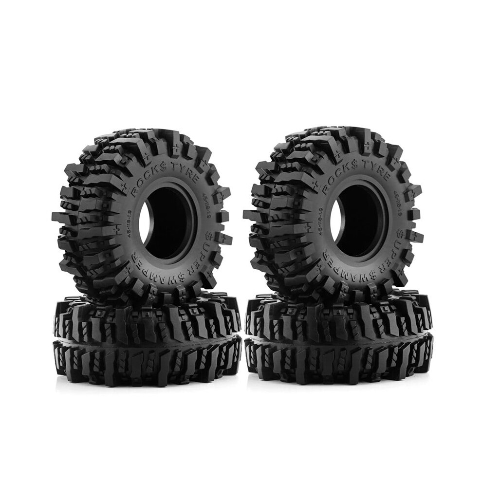4Pcs 120Mm 1.9In Rubber Off -Road Tyres Wheel Tires For 1: 10 Rc Crawler Car Axial Scx10 90046 Axi03007 Trx4 6032022737965