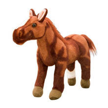 50 cm Mignon Dessin Animé Simulation Cheval en Peluche PoupéE DéCoration de la Maison Ornements Enfants Kawaii Jouet,A