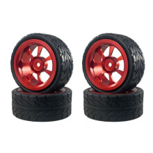 Tyres Metal Wheel Hubs and Tires for MJX 1/14 14301 14302 14303 RC Car Upgrade Parts