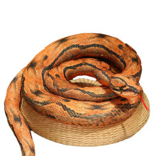 Simulation Python Plüschtier Riesenpython Plüschtier Plüschpuppe Halloween Dekoration Geschenk Rotgebänderter Python