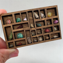 1:12 Miniatuur Trinket Plank Miniatuur Kristallen Plank Poppenhuizen Miniatuur Decor Printers Dienblad Miniatuur