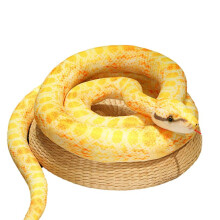 Juguete de Peluche de Pitón de Simulación, Pitón Gigante, , Muñeco de Peluche, Decoración de Halloween, Regalo, Pitón Dorado