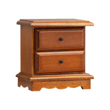 1:12 Miniature Dollhouse Furniture Model House Toy Cabinet Wooden Clamshell Desk Diy Dollhouse Accessories