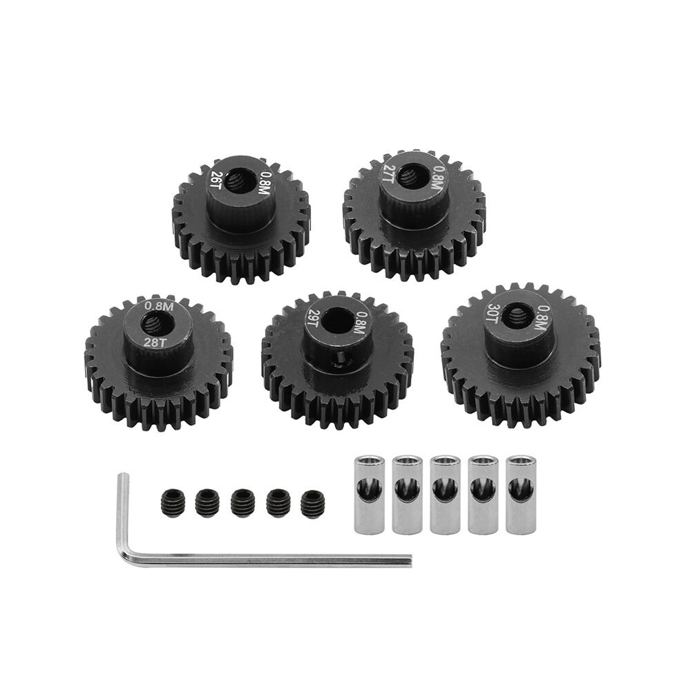 0.8M Motor Gear Set For 1/10 Rc Rigs Crawler Axial Capra F9 Scx10 Iii Ar45p Axle Upgrade Parts 26T+27T+28T+29T+30T 6031602010221