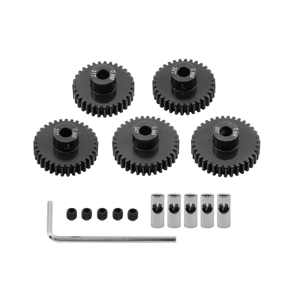 0.8M Motor Gear Set For 1/10 Rc Rigs Crawler Axial Capra F9 Scx10 Iii Ar45p Axle Upgrade Parts 31T+32T+33T+34T+35T 6031738605575
