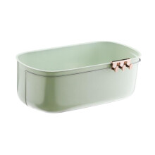 Hanging Storage Box Punch-Free Storage Rack Drainage Storage Basket for Fruits and Vegetables Light Green